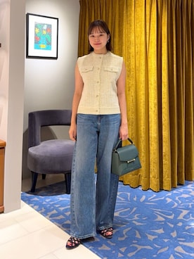 「RED CARD TOKYO（レッドカード）のアイテム」を使った、WatanabeTOMORROWLANDさん（レディース・162cm）の夏コーディネート