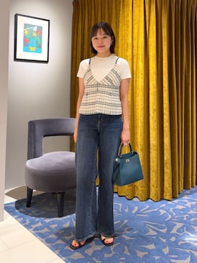 「BALLSEY（ボールジィ）のアイテム」を使った、WatanabeTOMORROWLANDさん（レディース・162cm）の夏コーディネート