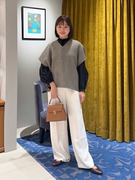WatanabeTOMORROWLANDさん（レディース・162cm）の秋コーディネート