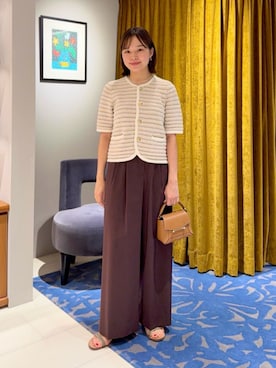 「MACPHEE（マカフィー）のアイテム」を使った、WatanabeTOMORROWLANDさん（レディース・162cm）の夏コーディネート