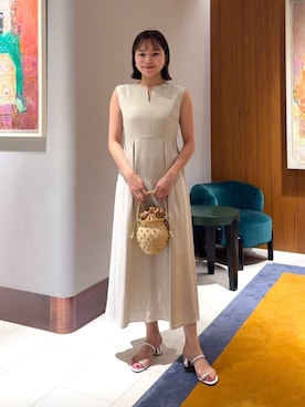 「BALLSEY（ボールジィ）のアイテム」を使った、WatanabeTOMORROWLANDさん（レディース・162cm）の夏コーディネート