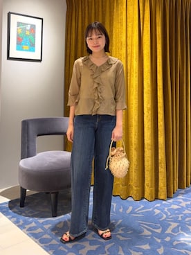 WatanabeTOMORROWLANDさん（レディース・162cm）の夏コーディネート