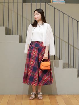 「BALLSEY（ボールジィ）のアイテム」を使った、WatanabeTOMORROWLANDさん（レディース・162cm）の夏コーディネート