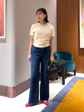 「BALLSEY（ボールジィ）のアイテム」を使った、WatanabeTOMORROWLANDさん（レディース・162cm）の夏コーディネート