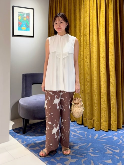 TOMORROWLAND collection パンツ ジュアンフルール ストレートパンツ