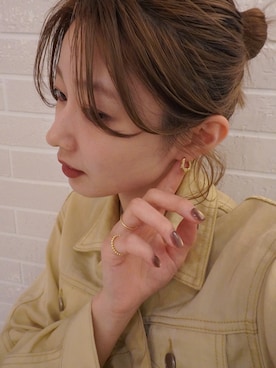 「ピアス」｜Chihiroさん（レディース・161cm）の秋コーディネート