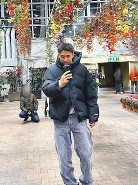 「アイテム（ダウンジャケット/コート）」を使った、あらこうさん（メンズ・181cm）の冬コーディネート