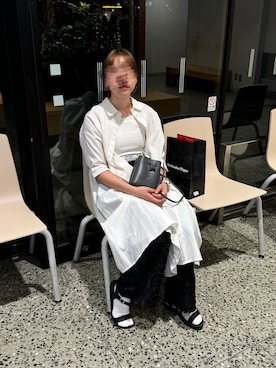 「アイテム（シャツワンピース）」を使った、つきさん（レディース・157cm）の秋コーディネート