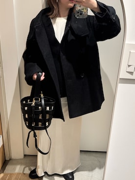 「FOUND GOOD（ファウンドグッド）のアイテム」を使った、つきさん（レディース・157cm）の冬コーディネート