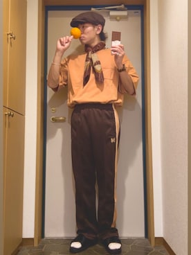 「Needles（ニードルス）のアイテム（パンツ）」を使った、dechidaichiさん（メンズ・175cm）の春コーディネート