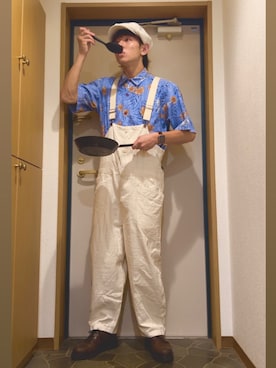 「Hawkins（ホーキンス）のアイテム」を使った、dechidaichiさん（メンズ・175cm）の春コーディネート