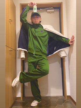 「アイテム（ジャージ）」を使った、dechidaichiさん（メンズ・175cm）の春コーディネート