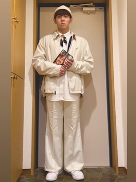 「アイテム（キャップ）」を使った、dechidaichiさん（メンズ・175cm・20代）の冬コーディネート