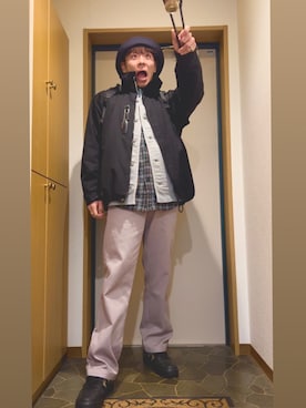 「HELLY HANSEN（ヘリーハンセン）のアイテム」を使った、dechidaichiさん（メンズ・175cm）の冬コーディネート