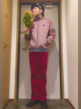 「Needles（ニードルス）のアイテム（トップス）」を使った、dechidaichiさん（メンズ・175cm）の春コーディネート