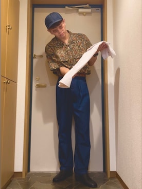 「OVERRIDE（オーバーライド）のアイテム」を使った、dechidaichiさん（メンズ・175cm）の春コーディネート