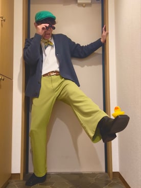 「GILDAN（ギルダン）のアイテム」を使った、dechidaichiさん（メンズ・175cm）の冬コーディネート