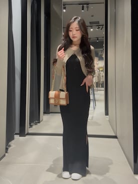 「ARMANI EXCHANGE（アルマーニエクスチェンジ）のアイテム」を使った、Yuukaさん（レディース・152cm）の春コーディネート