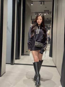 「armaniexchange」｜Yuukaさん（レディース・152cm）の秋コーディネート