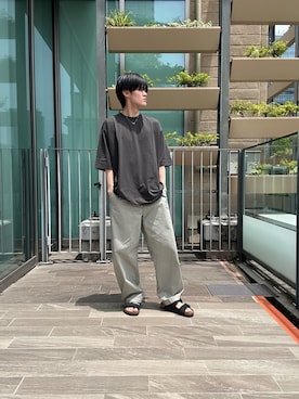 「Snow Peak（スノーピーク）のアイテム」を使った、はるきさん（メンズ・173cm）の夏コーディネート