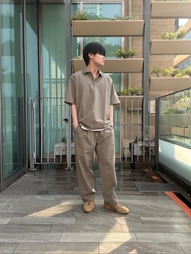 「MARMOT（マーモット）のアイテム」を使った、はるきさん（メンズ・173cm）の夏コーディネート
