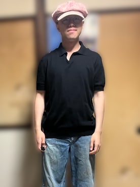 「アイテム（キャスケット）」を使った、ごとさん（メンズ・163cm）の夏コーディネート