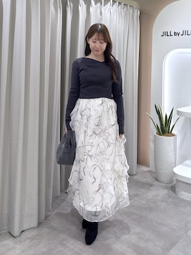 「JILL by JILL STUART（ジルバイジルスチュアート）のアイテム（トートバッグ）」を使った、kaedejillbyさん（レディース・150cm）の秋コーディネート