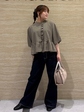「OPAQUE.CLIP（オペークドットクリップ）のアイテム」を使った、yiさん（レディース・153cm）の夏コーディネート