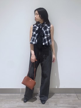 「NATURAL BEAUTY BASIC（ナチュラルビューティーベーシック）のアイテム」を使った、YUさん（レディース・150cm）の夏コーディネート