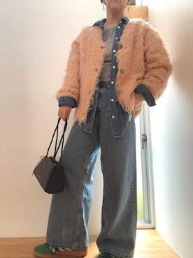 「GAP（ギャップ）のアイテム（トップス）」を使った、reaさん（レディース・155cm）の冬コーディネート