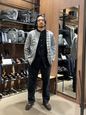 「アイテム（ドレスシューズ）」を使った、nonayuuさん（メンズ・173cm・30代）の冬コーディネート