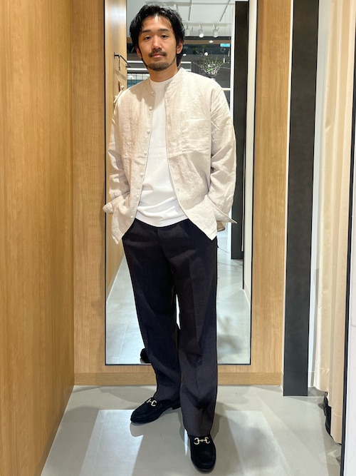 セール】LIFE STYLE TAILOR ウーリーノグレンチェック2タックパンツ