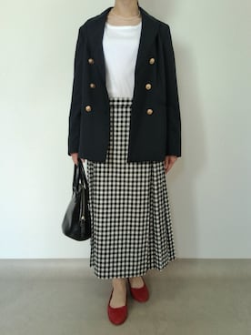 「アイテム（アクセサリー）」を使った、nana m.さん（レディース・155cm）の春コーディネート