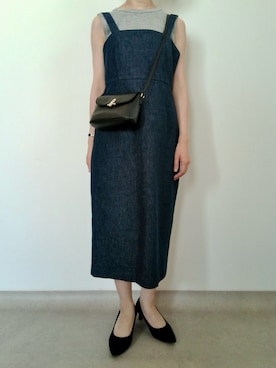 「BEAMS BOY（ビームスボーイ）のシルバー925 チェーン ネックレス（ネックレス、シルバー系）」を使った、nanaのフレンチ服さん（レディース・155cm）の夏コーディネート