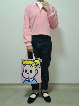 「ROOTOTE（ルートート）のアイテム（バッグ）」を使った、nanaのフレンチ服さん（レディース・155cm）の夏コーディネート