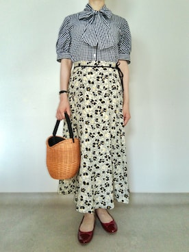 「agnes b.（アニエスベー）のアイテム」を使った、nanaのフレンチ服さん（レディース・155cm）の夏コーディネート