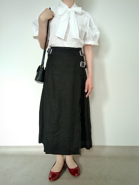 「agnes b.（アニエスベー）のアイテム」を使った、nanaのフレンチ服さん（レディース・155cm）の夏コーディネート