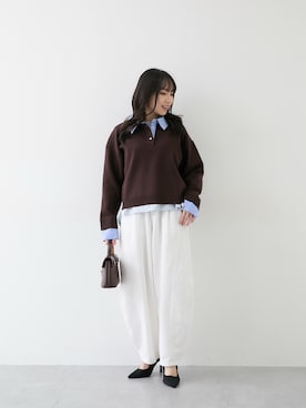 「nissen（ニッセン）のアイテム」を使った、あいりさん（レディース・151cm）の秋コーディネート