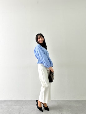 「Petitjo（プッチージョ）のアイテム」を使った、あいりさん（レディース・151cm）の春コーディネート