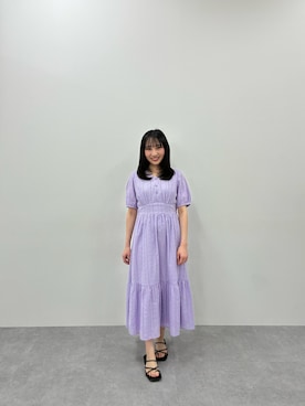 「ラベンダー」｜あいりさん（レディース・151cm）の春コーディネート