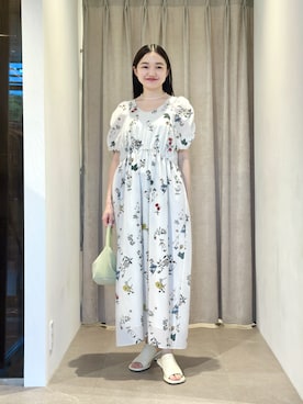 「EMMEL REFINES（エメルリファインズ）のアイテム」を使った、CHIHARAさん（レディース・159cm）の夏コーディネート