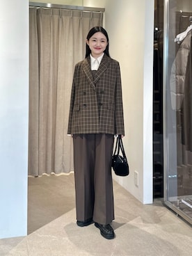 「EMMEL REFINES（エメルリファインズ）のアイテム」を使った、CHIHARAさん（レディース・159cm）の夏コーディネート