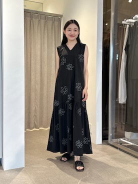「EMMEL REFINES（エメルリファインズ）のアイテム」を使った、CHIHARAさん（レディース・159cm）の夏コーディネート