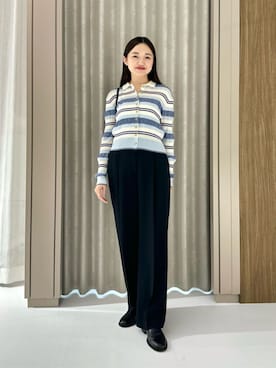 「EMMEL REFINES（エメルリファインズ）のアイテム」を使った、CHIHARAさん（レディース・159cm）の夏コーディネート
