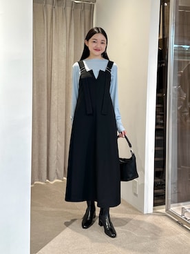 「EMMEL REFINES（エメルリファインズ）のアイテム」を使った、CHIHARAさん（レディース・159cm）の夏コーディネート