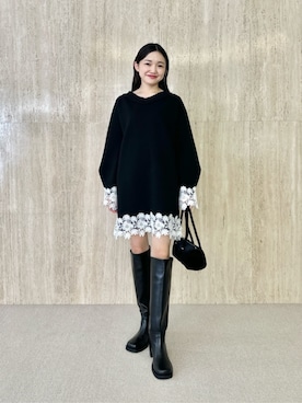 「EMMEL REFINES（エメルリファインズ）のアイテム」を使った、CHIHARAさん（レディース・159cm）の夏コーディネート