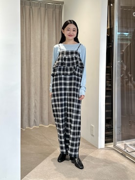 「EMMEL REFINES（エメルリファインズ）のアイテム」を使った、CHIHARAさん（レディース・159cm）の夏コーディネート