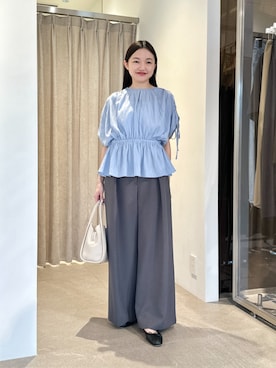 「EMMEL REFINES（エメルリファインズ）のアイテム」を使った、CHIHARAさん（レディース・159cm）の夏コーディネート
