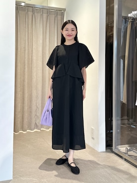「EMMEL REFINES（エメルリファインズ）のアイテム」を使った、CHIHARAさん（レディース・159cm）の夏コーディネート