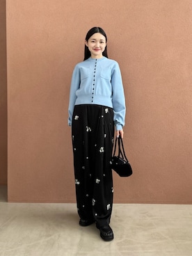 「EMMEL REFINES（エメルリファインズ）のアイテム」を使った、CHIHARAさん（レディース・159cm）の夏コーディネート